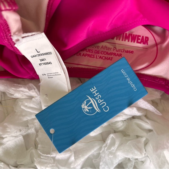 NWT Women's Shirred Strappy Cutout One Piece Swimsuit SIZE LARGE - Picture 12 of 15